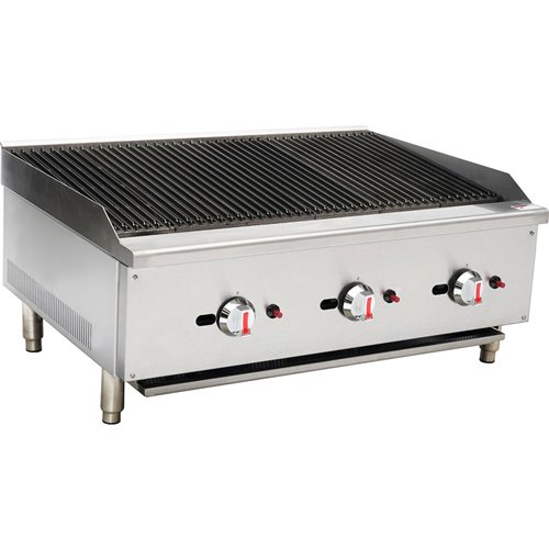 Professional Natural Gas Chargrill 3 burners 22.5kW | DA-ECB36S