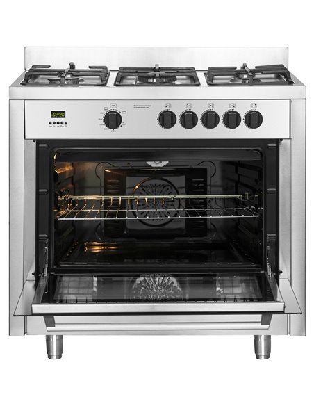 Professional Gas range 5 burners 10kW Gas oven 4.2kW | DA-G36D085010