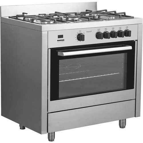 Professional Gas range 5 burners 10kW Gas oven 4.2kW | DA-G36D085010