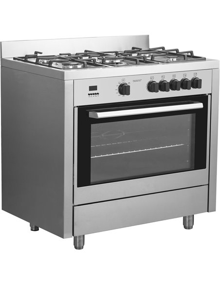 Professional Gas range 5 burners 10kW Gas oven 4.2kW | DA-G36D085010