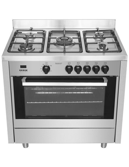 Professional Gas range 5 burners 10kW Gas oven 4.2kW | DA-G36D085010