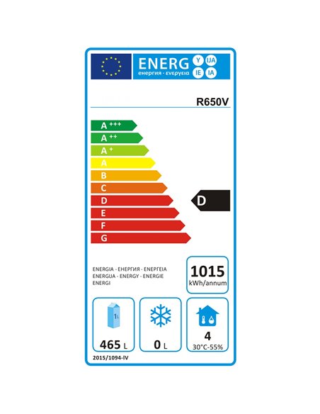 Commercial Refrigerator Upright cabinet 685 litres Stainless steel Single door GN2/1 Ventilated cooling | DA-R650V Commercial Refrigerator Upright cabinet 685 litres Stainless steel Single door GN2/1 Ventilated cooling | DA-R650V