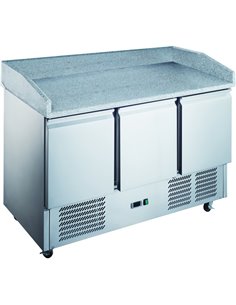 Pizza Counter 3 Doors Refrigerated Counter Depth 700mm | DA-PZ14