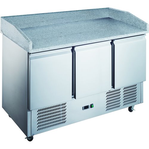 Pizza Counter 3 Doors Refrigerated Counter Depth 700mm | DA-PZ14