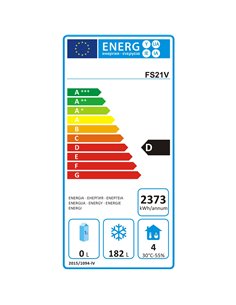 Commercial Freezer counter Ventilated 2 doors Depth 600mm | Stalwart DA-FS21V 2