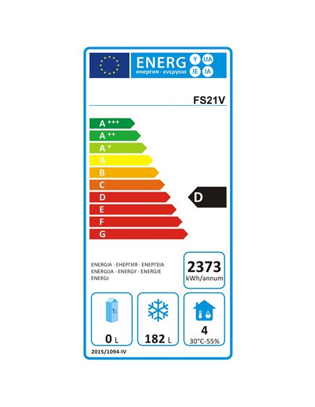 Commercial Freezer counter Ventilated 2 doors Depth 600mm | Stalwart DA-FS21V