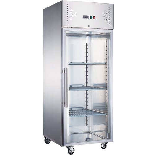 Commercial Freezer Upright cabinet 685 litres Stainless steel Single glass door GN2/1 Ventilated cooling | DA-F650VGLASS