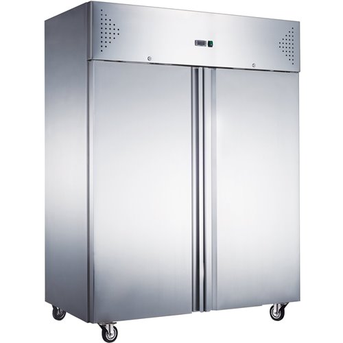 Commercial Freezer Upright cabinet Stainless steel 1200 litres Twin door Ventilated cooling | Stalwart DA-F1200V