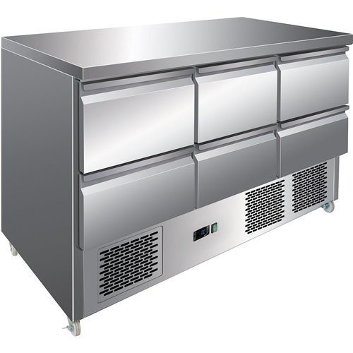 Refrigerated Prep Counter 6 drawers | DA-6DS33