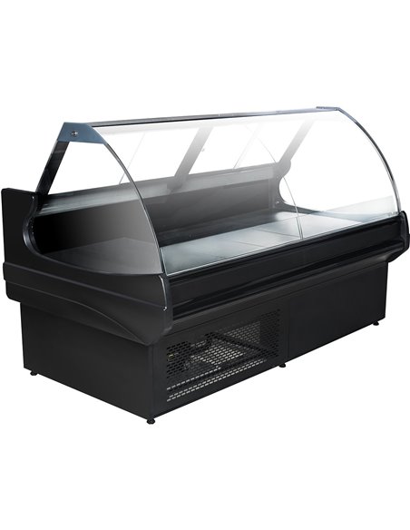 Serve over Deli counter Curved glass front Width 1350mm | DA-BSS1311RGA