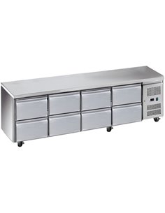 Commercial Refrigerated Counter 8 Drawers Depth 700mm | DA-8DRG41V