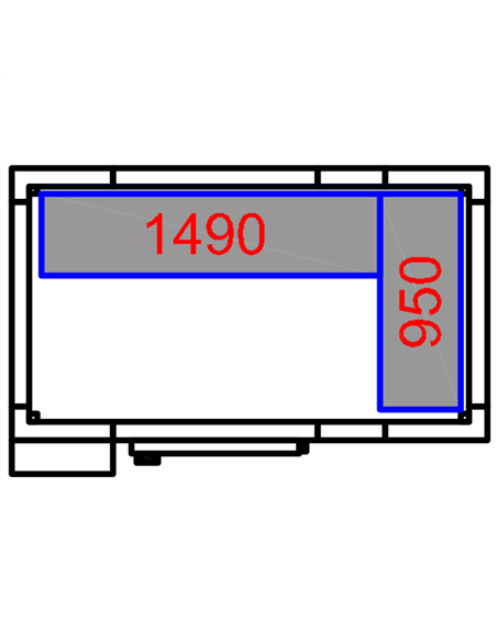 Freezer room with Freezing unit 2100x1200x2010mm Volume 3.7m3 | DA-FR2112201