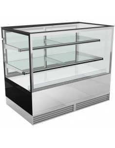 Cake counter 1200x730x1200mm 2 shelves Mirror front LED | DA-GN1200RF2