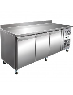 Commercial Refrigerated Counter with Upstand 3 doors Depth 700mm | DA-RG32V