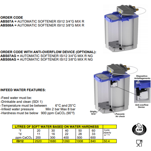 Commercial Automatic Water Softener Chronometric ISI Vessel 12 Litres | Stalwart DA-ABS07AG