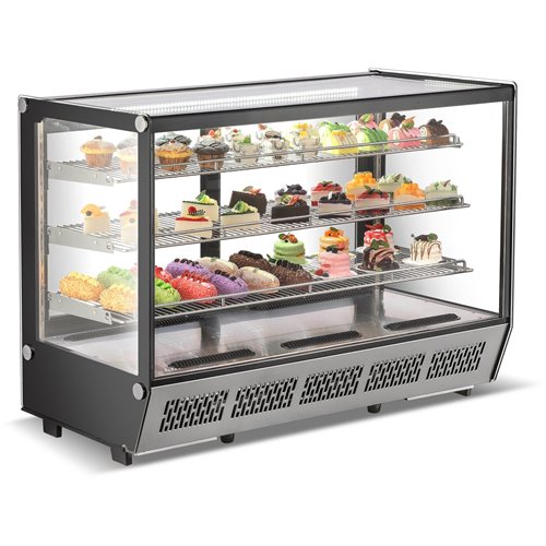 Display Merchandiser Fridge 288 litres 3 shelves Stainless Steel | Stalwart DA-CW235