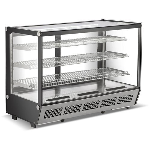 Display Merchandiser Fridge 288 litres 3 shelves Stainless Steel | Stalwart DA-CW235