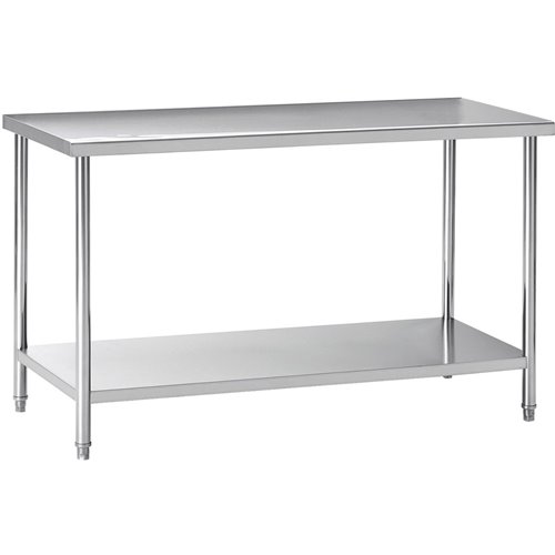 Professional Work table Stainless steel Undershelf 1400x600x900mm | Stalwart DA-W218E60140