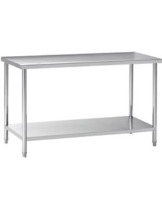Professional Work table Stainless steel Undershelf 1000x700x900mm | Stalwart DA-W218E70100