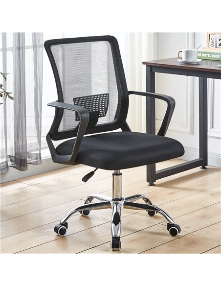 Mesh Office Chair Black | Stalwart DA-OC202