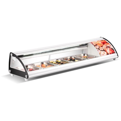 Commercial Refrigerator Sushi Showcase 4xGN1/3 White | Stalwart DA-CS43W