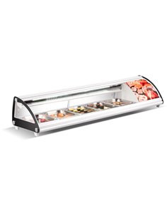 Commercial Refrigerator Sushi Showcase 5xGN1/3 White | Stalwart DA-CS63W