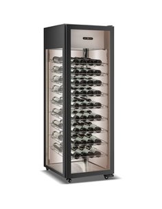Commercial Wine Fridge 81 Bottles Black | Stalwart DA-CL400L2B