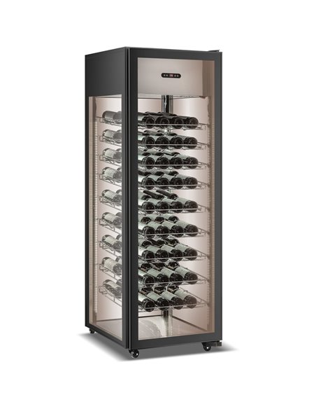 Commercial Wine Fridge 81 Bottles Black | Stalwart DA-CL400L2B