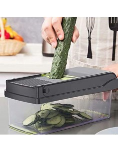 Vegetable Prep Chopper, 15 in 1 Kitchen Mandoline Food Chopper, Slicer, Dicer, Cutter 2