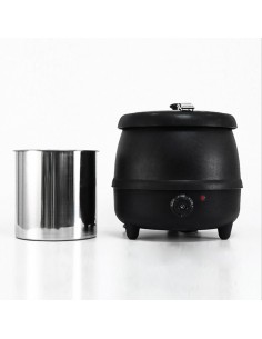 Soup Kettle Black 10 litres Electric Wet Heat | for Soup, Mulled Wine or Cider, Chilli, Porridge or Beans DA-SK10 2