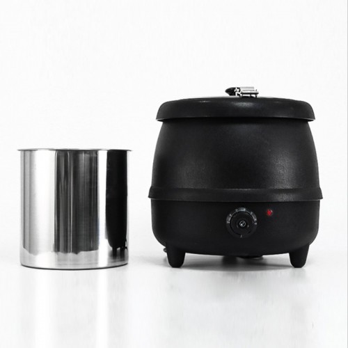 Soup Kettle Black 10 litres Electric Wet Heat | for Soup, Mulled Wine or Cider, Chilli, Porridge or Beans DA-SK10