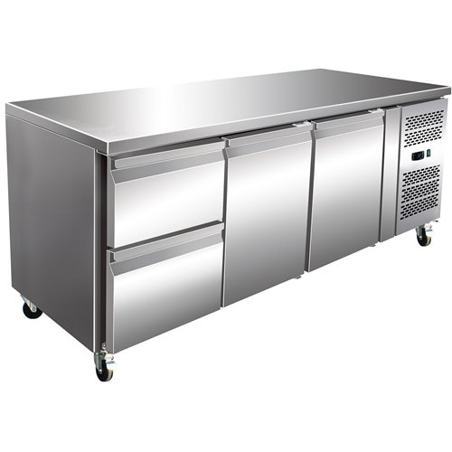 Commercial Refrigerated Counter 2 doors 2 drawers Depth 700mm | Stalwart DA-2DRG31V