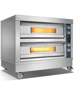 Commercial Pizza Oven Electric 650x500mm 8.8kW 8 pizzas at 10" | Stalwart DA-MAREO202D