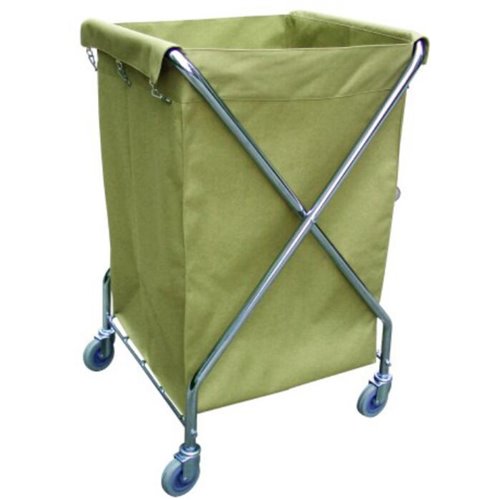 Foldable X-Shape Linen Trolley 620x625x985mm | Stalwart DA-JYXLC312