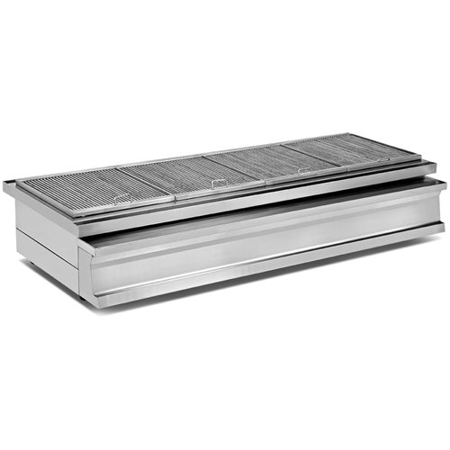 Professional Stainless steel Charcoal Grill with Firebrick &amp Ash drawer 1600x730x290mm | DA-OCK030K