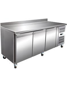 Professional Freezer Counter with Upstand 3 doors Depth 600mm | Stalwart FS32V