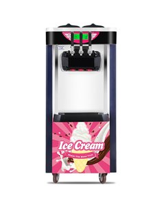 Three Flavour Soft Serve Ice Cream &amp Frozen Yoghurt Machine 30-36L/H | Stalwart DA-BJ328C 2