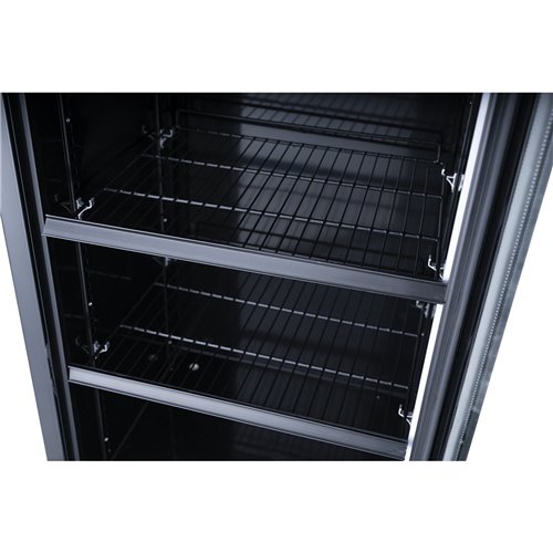 Commercial Drink cooler Upright 302 litres Dynamic cooling Hinged glass door Black | Stalwart DA-LG302DFBLACK