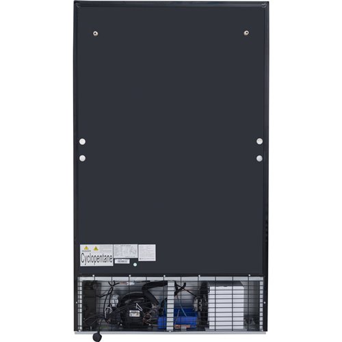 Commercial Bottle cooler Upright 773 litres Fan cooling Twin hinged doors Black Canopy light | Stalwart DA-LG805ABLACK