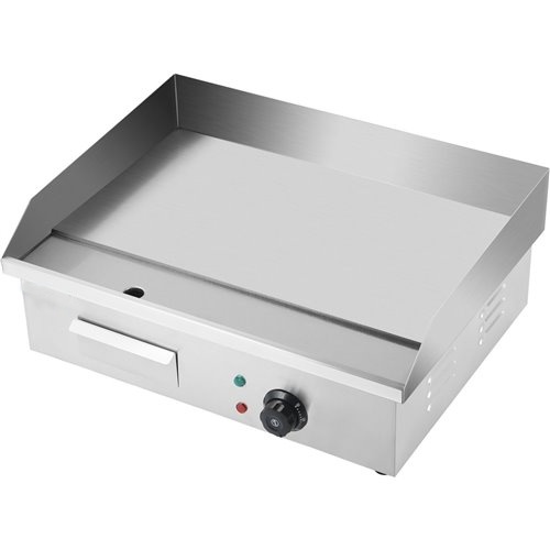 Commercial Griddle Smooth 550x430x240mm 3kW Electric | Stalwart DA-HEG818