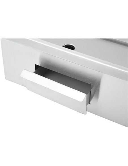 Commercial Griddle Smooth 550x430x240mm 3kW Electric | Stalwart DA-HEG818