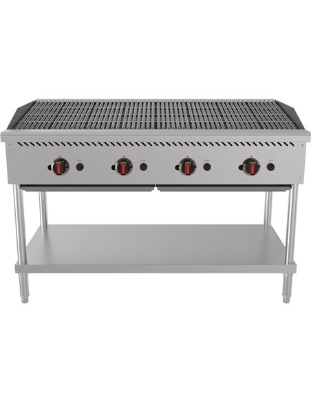 Commercial Gas Chargrill Freestanding 1200mm Width | Stalwart DA-MGL48MF