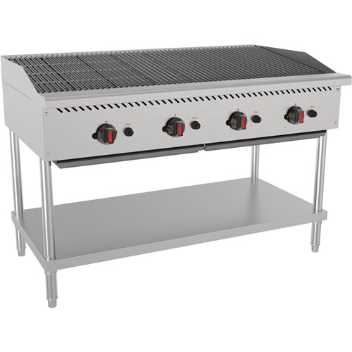 Commercial Gas Chargrill Freestanding 1200mm Width | Stalwart DA-MGL48MF