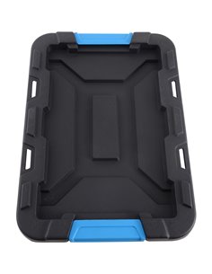 Pack of 8 Plastic Storage Box with Lid 55 litre 590x385x385mm Polypropylene | Stalwart DA-H0055K 2