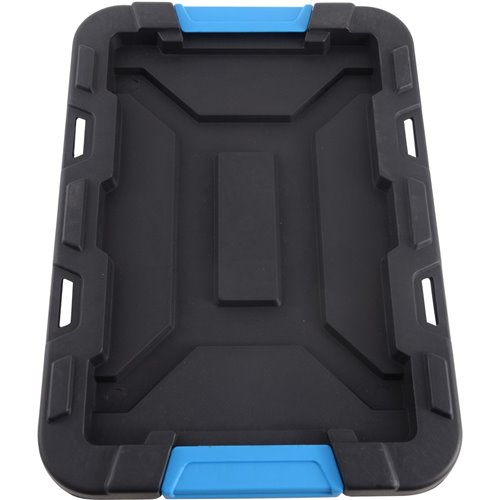 Pack of 8 Plastic Storage Box with Lid 55 litre 590x385x385mm Polypropylene | Stalwart DA-H0055K