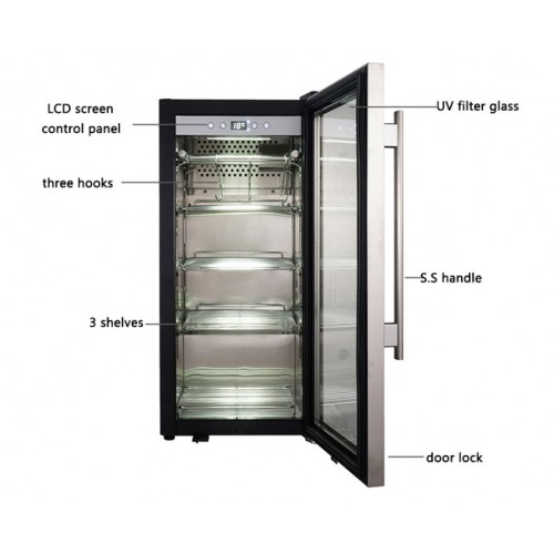 Professional Meat Dry Aging Maturing Refrigerator 75 litres | DA-SN75