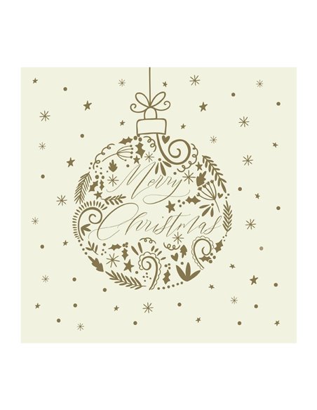 
Swantex Tis The Season Dinner Napkin 3Ply 1/4Fold - 400x400mm (Pack 600)