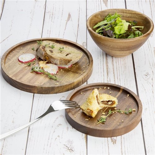 
Olympia Acacia Round Plates 150(D)mm