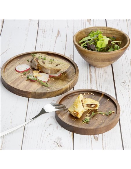 
Olympia Acacia Round Plates 150(D)mm