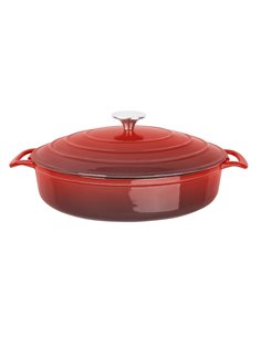 
Vogue Red Round Sauté Pan 3.5Ltr